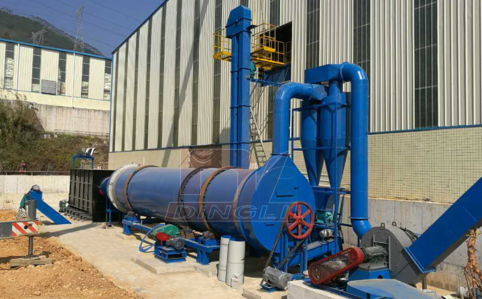 5t/h horse manure rotary dryer