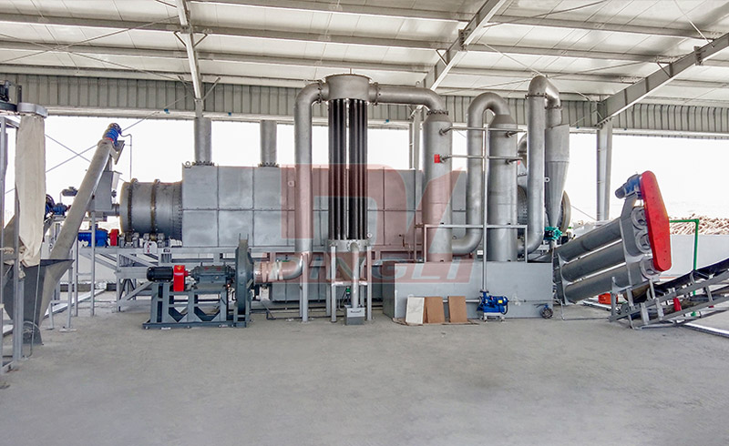 Oman sawdust carbonization production line successfully installed